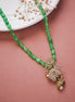Locket Set - Ganpati Bappa Mehendi plated Locket Set - Opal Touch