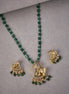 Locket Set - Ganpati Gold Plated Locket Set with Earrings - Opal Touch