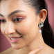 Garden Mist Rhodium Plated Earrings - Opal Touch