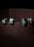 Geometric Diamond Stud Earrings Set - Opal Touch