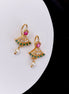 Earrings - Ghoomar Gold Plated Baalis - Opal Touch