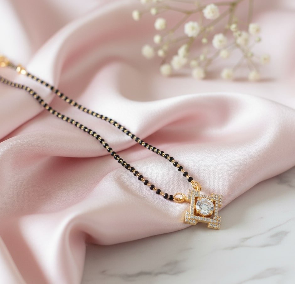 Gilded Allure Mangalsutra - Opal Touch