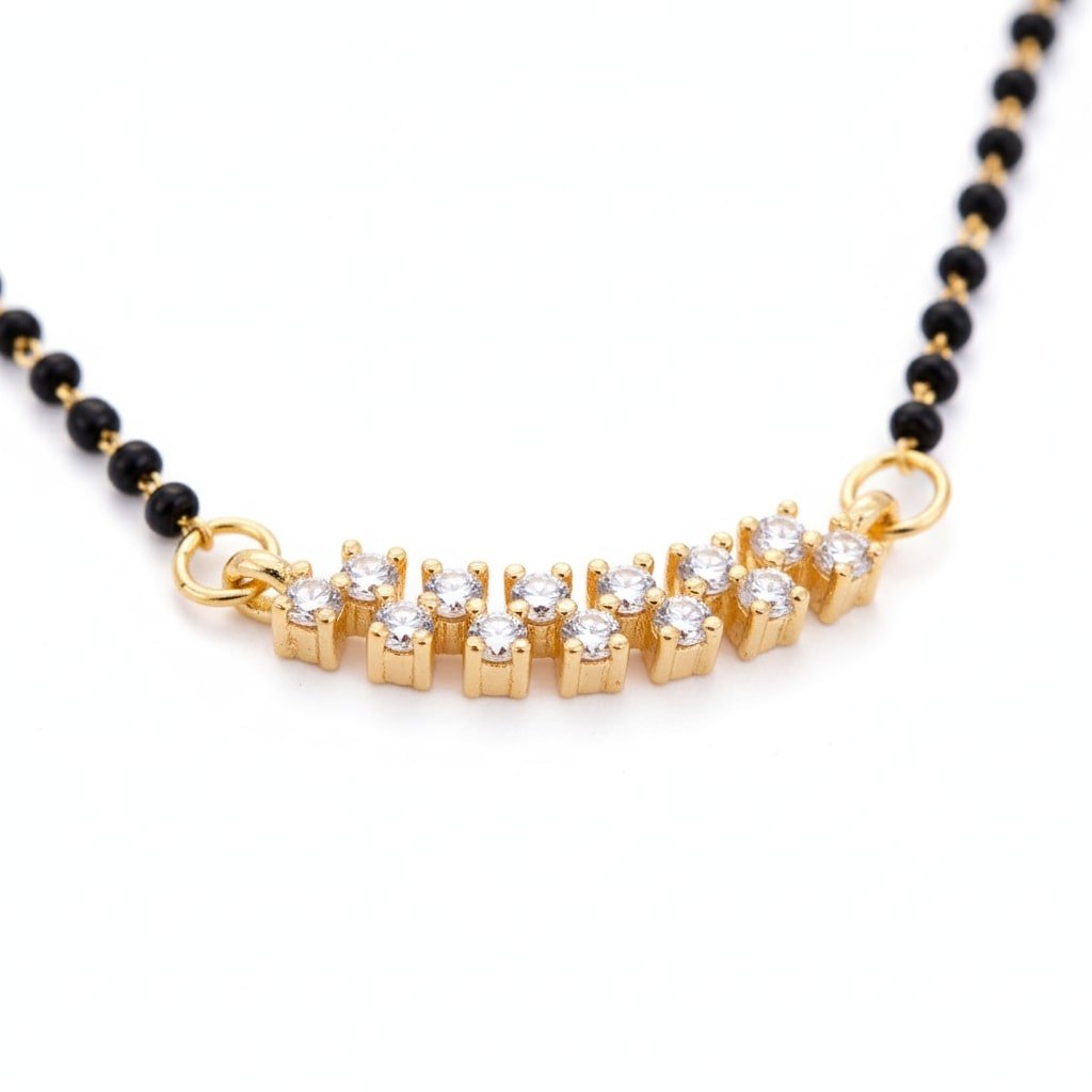 Gilded Aura Mangalsutra - Opal Touch