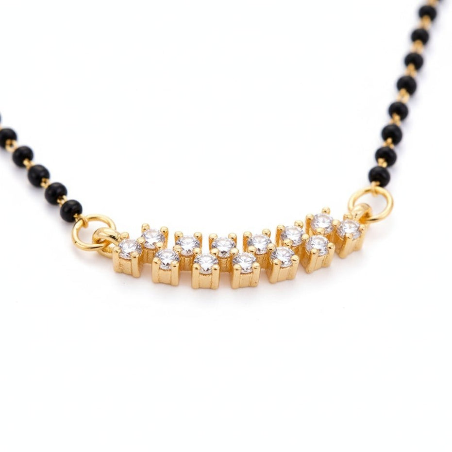 Gilded Aura Mangalsutra - Opal Touch