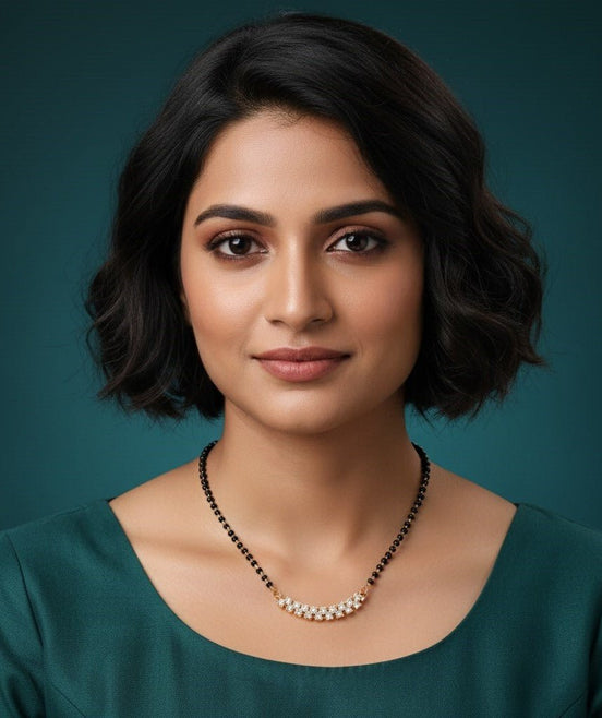 Gilded Aura Mangalsutra - Opal Touch