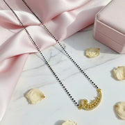 Gilded Crescent Mangalsutra - Opal Touch
