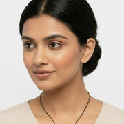 Gilded Crescent Mangalsutra - Opal Touch