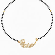 Gilded Crescent Mangalsutra - Opal Touch
