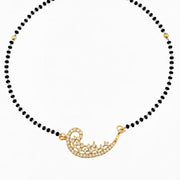 Gilded Crescent Mangalsutra - Opal Touch