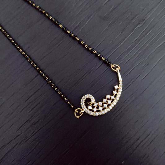 Opal Touch - Gilded Crescent Mangalsutra - Mangalsutra