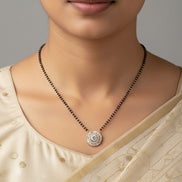 Gilded Elegance Mangalsutra - Opal Touch