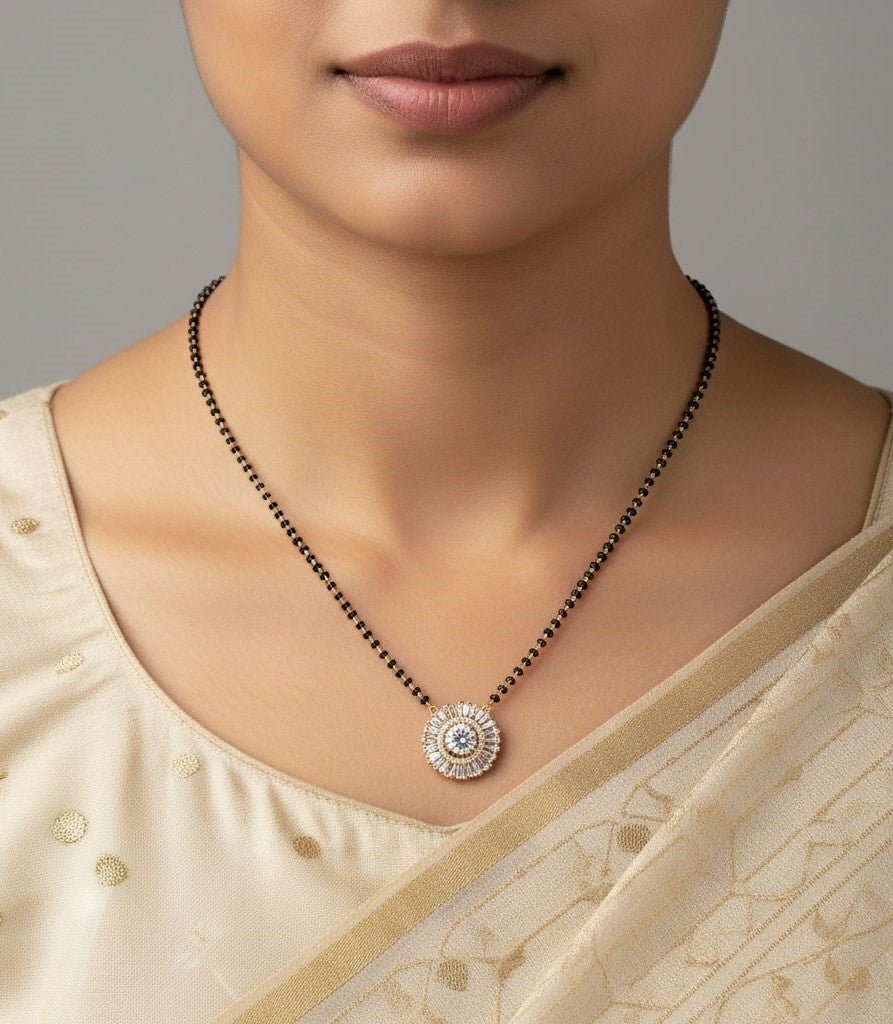 Gilded Elegance Mangalsutra - Opal Touch