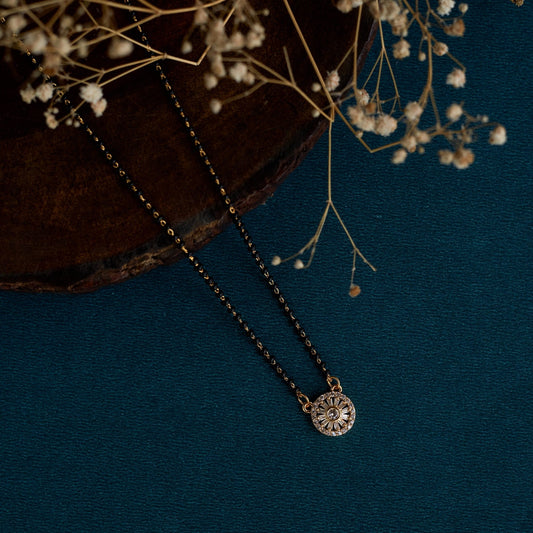 Mangalsutra - Gilded Elegance Mangalsutra - Opal Touch