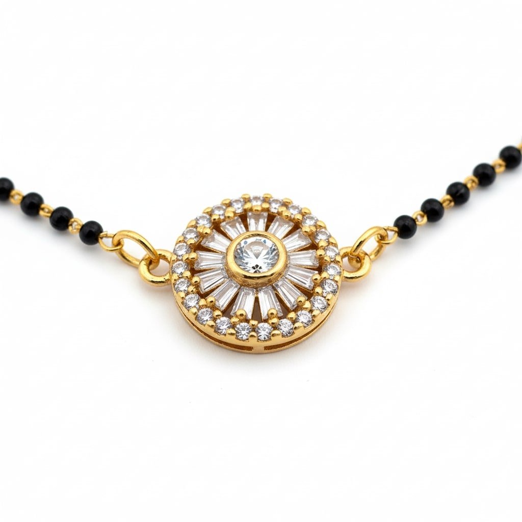 Gilded Elegance Mangalsutra - Opal Touch