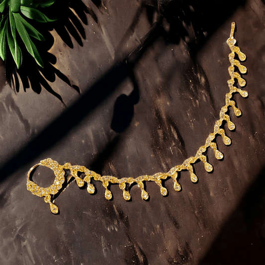 Opal Touch - Gilded Elegance Nose Pin - Nose Pin