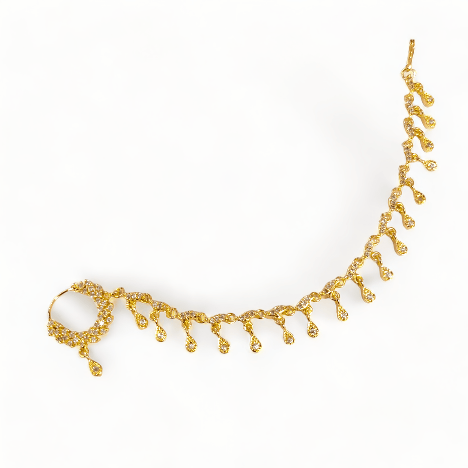 Opal Touch - Gilded Elegance Nose Pin - Nose Pin