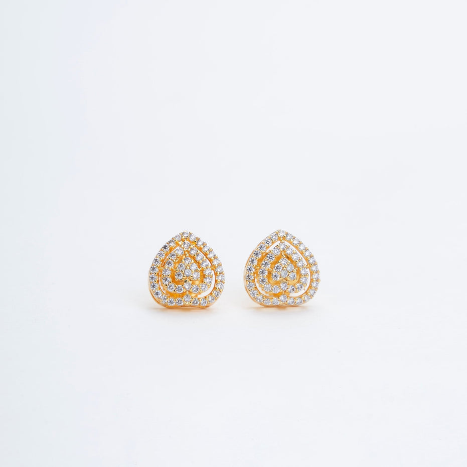 Opal Touch - Gilded Elegance Opal Studs - Studs