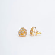 Opal Touch - Gilded Elegance Opal Studs - Studs