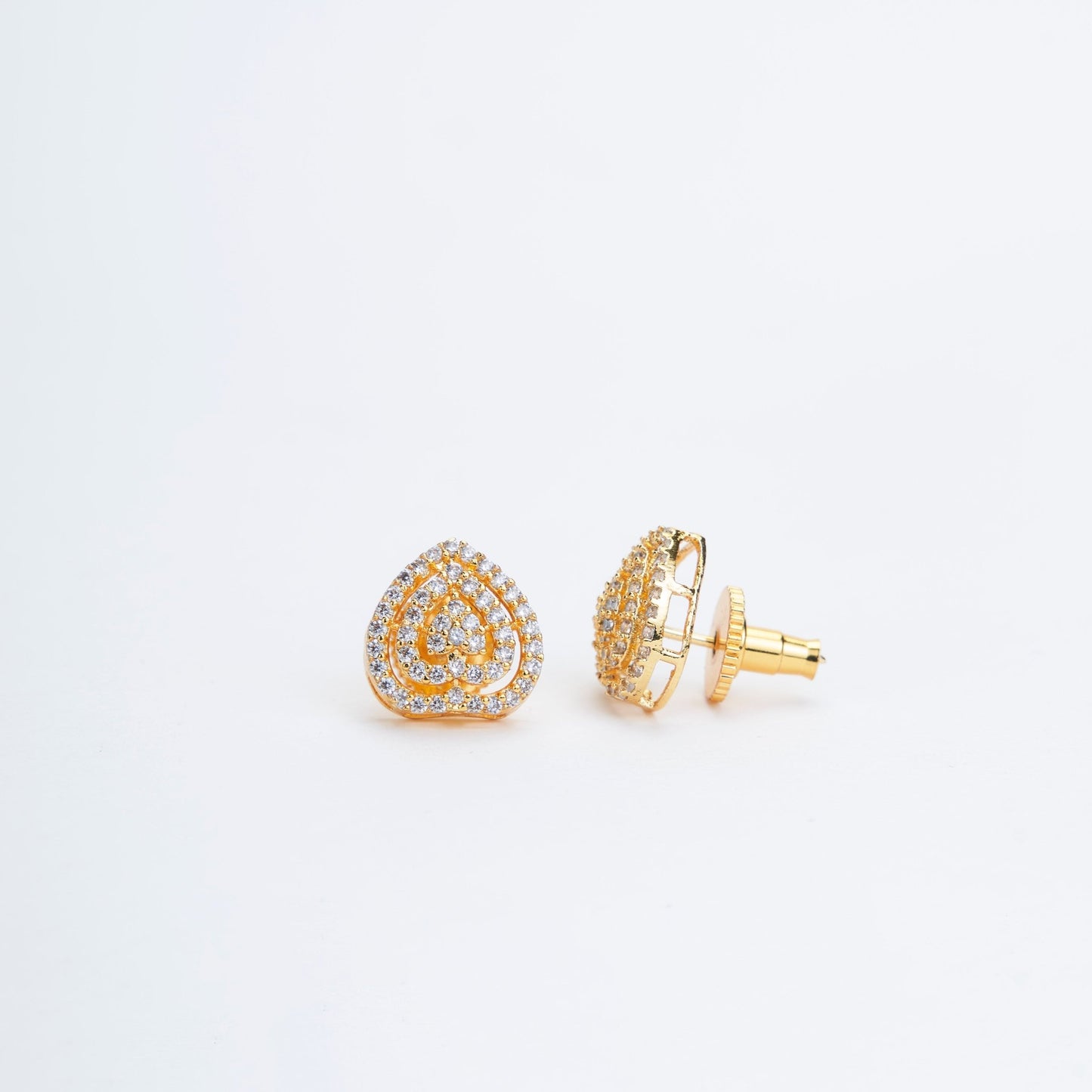 Opal Touch - Gilded Elegance Opal Studs - Studs