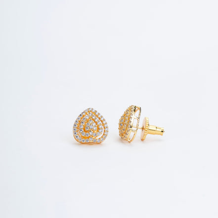 Opal Touch - Gilded Elegance Opal Studs - Studs
