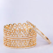 Opal Touch - Gilded Gold Grace Bangles (Pack of 6) - Bangles