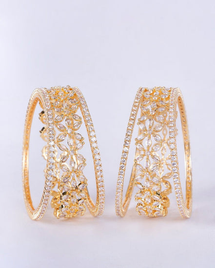 Opal Touch - Gilded Gold Grace Bangles (Pack of 6) - Bangles