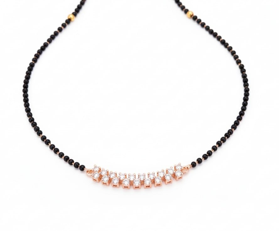 Gilded Petal Mangalsutra - Opal Touch