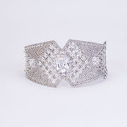 Bracelet - Glacier Grid Rhoidum Plated Bracelet - Opal Touch