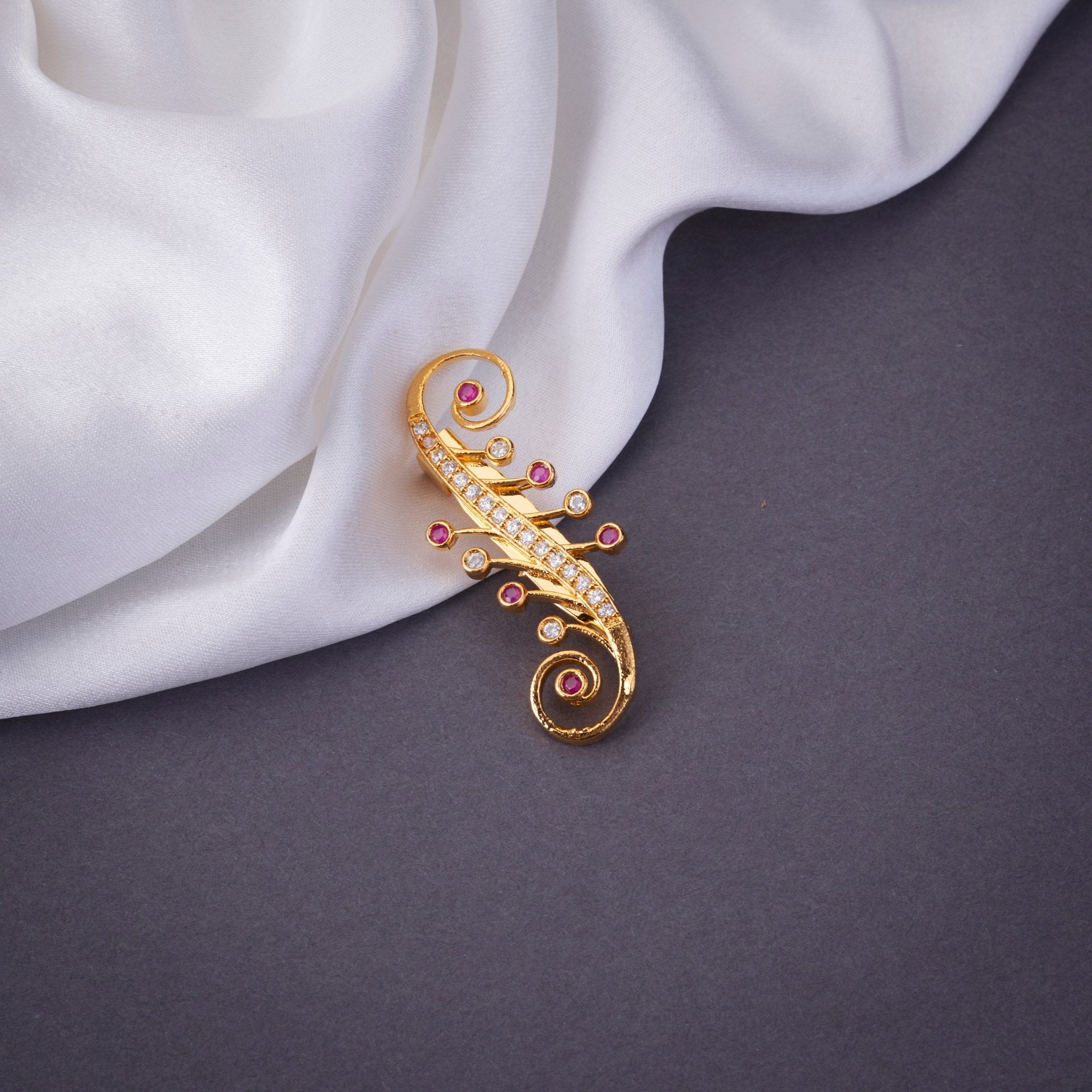 Saree Pin - Glamorous Elegant Saree Pin - Opal Touch