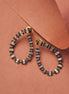 Glamorous Gemstone Hoop Earrings - Opal Touch