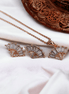Opal Touch - Glamorous Rose Gold Locket Set with Diamante Border - Locket Set