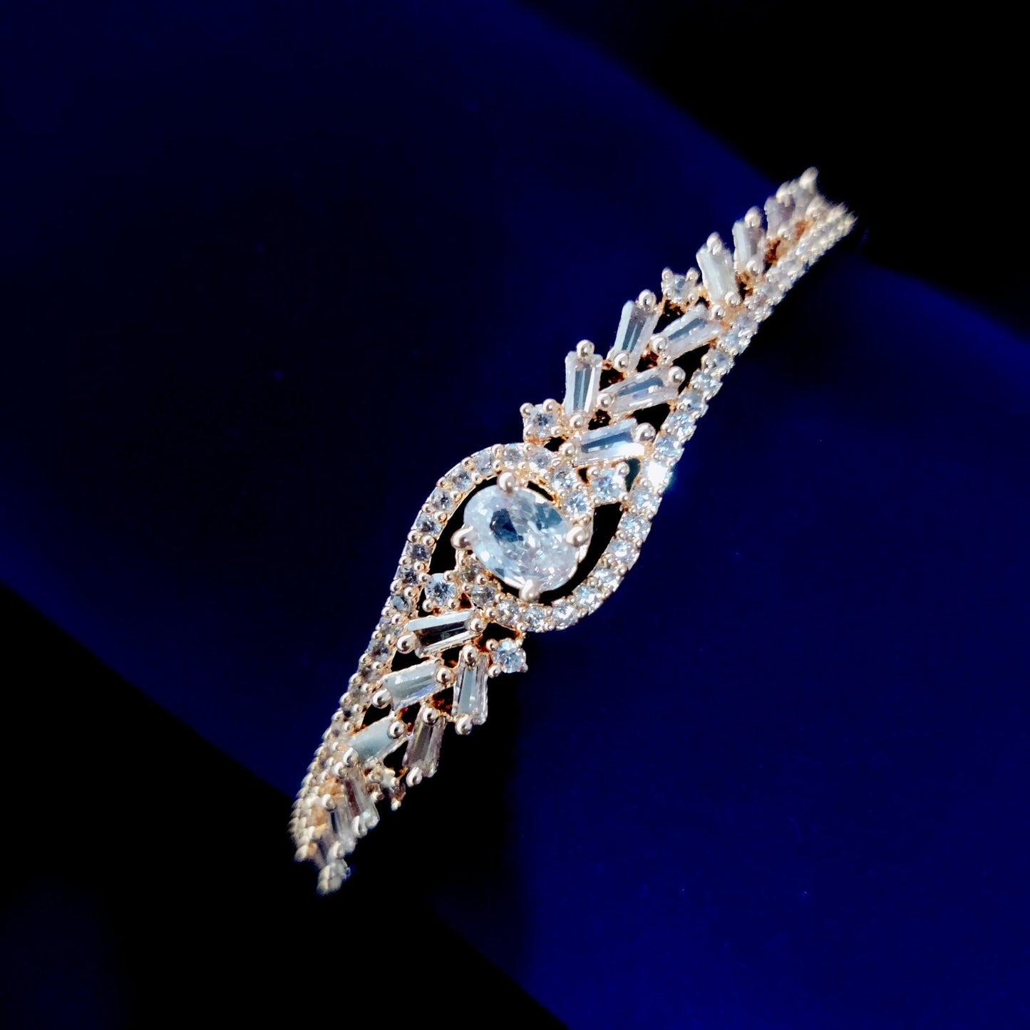 Opal Touch - Glamour in White Rose Gold Bracelet - Bracelets