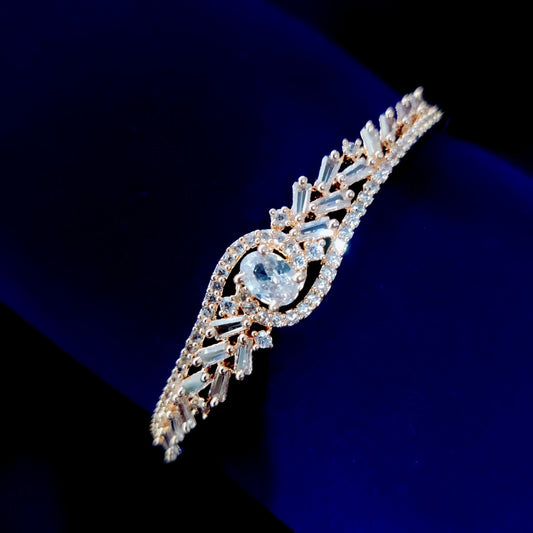 Opal Touch - Glamour in White Rose Gold Bracelet - Bracelets