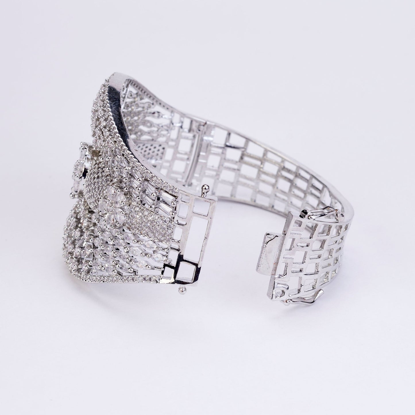 Bracelet - Glarious Rhodium Plated Bracelet - Opal Touch