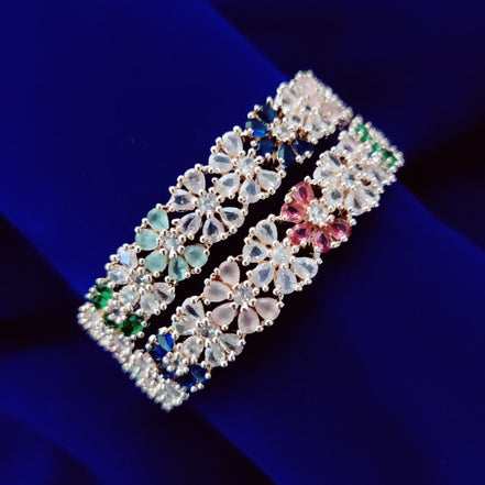 Opal Touch - Gleam Rose Gold Bangles (Pack of 2) - Bangles