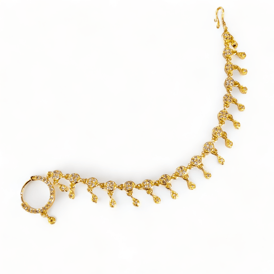 Opal Touch - Gleaming Gold Nose Pin - Nose Pin