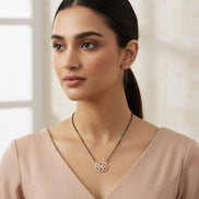 Gleaming Petals Mangalsutra - Opal Touch