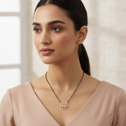 Gleaming Petals Mangalsutra - Opal Touch