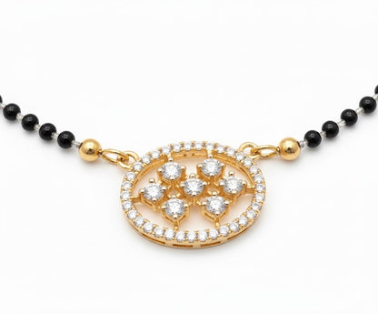 Gleaming Petals Mangalsutra - Opal Touch