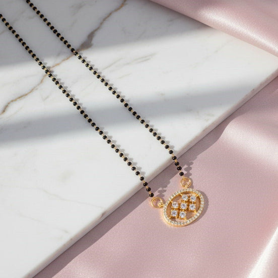 Gleaming Petals Mangalsutra - Opal Touch