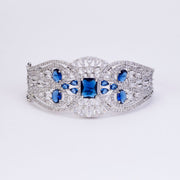 Bracelet - Glimmering Rhodium Plated Bracelet - Opal Touch