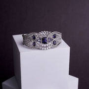Bracelet - Glimmering Rhodium Plated Bracelet - Opal Touch
