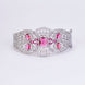 Bracelet - Glimmering Rhodium Plated Bracelet - Opal Touch