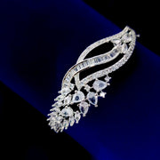 Opal Touch - Glittering White Rhodium Bracelet - Bracelets