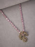 Locket Set - Glorious Bird Mehendi Plated Locket Set - Opal Touch