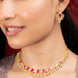 Necklace - Glorious Enchanted Gold Plated Necklace Set - Opal Touch