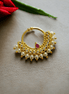 Opal Touch - Gold Pearl Nose Pin - Elegant Nose Jewelry | Opal Touch - Nose Pin