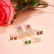Opal Touch - Gold Plated 5 Color Changeable Earrings - Earrings