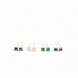 Opal Touch - Gold Plated 5 Color Changeable Earrings - Earrings