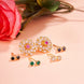 Opal Touch - Gold Plated 5 Color Changeable Earrings - Earrings